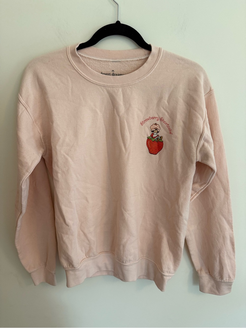 Soft Pink Strawberry Shortcake Crewneck Sweatshirt